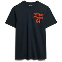 Superdry Embroidered Superstate Logo Kurzarm-T-Shirt Eclipse Navy L
