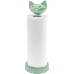 Küchenrollenhalter KOZIOL "MIAOU", grün, B:13cm H:37cm L:13cm, Küchenrollenhalter, spülmaschinengeeignet,melaminfrei100%recycelbar