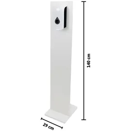 Dönges Desinfektionsmittelspender Stele + Spender, weiß