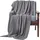 Homescapes Strickdecke 150 x 200 cm Grau/Silber