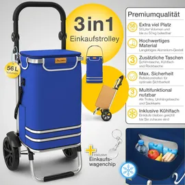 eloneo Einkaufstrolley blau
