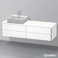 Duravit XSquare Waschtischunterschrank, 4 Schubkästen, links, weiß matt