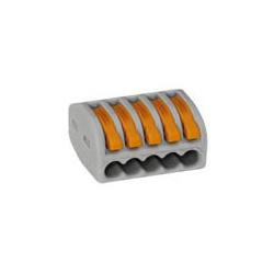Wago Verbindungsklemme mit Betätigungsh. 5x 0,08-2,5mm2, 40 St.