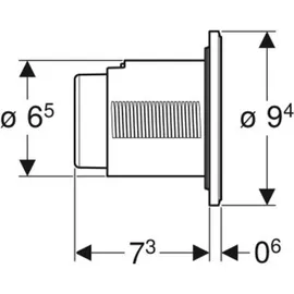 Geberit Typ 01 Drückerplatte