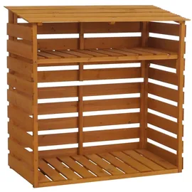 MCW Brennholzlager MCW-Q16 Holz 121 x 122 x 61 cm Braun