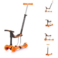 Chipolino Kinderroller 3 in 1 Multi Plus 3 Räder, Laufrad, Roller, LED-Lichter orange