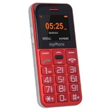 myPhone Halo Easy Mobiltelefon 1.77"-Display, 1000 mAh, 0,3 Mpx 2G Rot