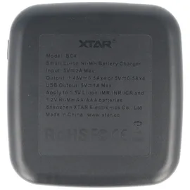 XTAR BC4 Schnell-Ladegerät für Li-Ion 1.5V Akku und 1,5V NiMH 1,2V Akkus AA AAA