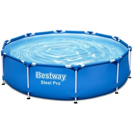 BESTWAY Steel Pro Frame Pool Set 305 x 76 cm blau inkl. Filterpumpe
