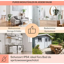 Klarstein Infrarotheizung mit Thermostat, 720W Elektroheizung, Bild-Infrarotheizung zur Wandmontage, IR Paneel mit Fernbedienung & Timer, Feuchtrau... - Bunt