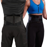 Copper Fit Unisex Erwachsene Rückenbandage mit Wärme-/Kältetherapie, Schwarz, verstellbar