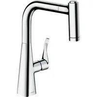 Hansgrohe Metris M71 Einhebel-Küchenmischer 220, Eco, Ausziehbrause, 2jet, sBox, chrom