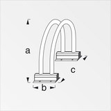 alfer Fahrradständer, starr 250 mm 250 x 110 x 365 mm Aluminium roh blank