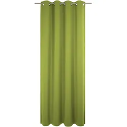 Vorhang WIRTH "Newbury", grün, B:130cm H:395cm, Baumwolle, Polyester, Gardinen, nach Maß