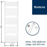 Buderus Therm Direct Badheizkörper gerade Mittenanschluss