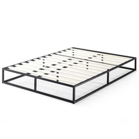 Zinus Joseph 25 cm | Lattenrost | Holzlattenunterstützung | Stauraum unter dem Bett | 180 x 200 cm | Schwarz