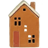 ib laursen Haus f/Teelicht Brighton rostfarbige Tür, B: 7.5 H: 13.2 L: 11.3