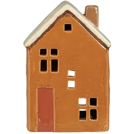 ib laursen Haus f/Teelicht Brighton rostfarbige Tür, B: 7.5 H: 13.2 L: 11.3