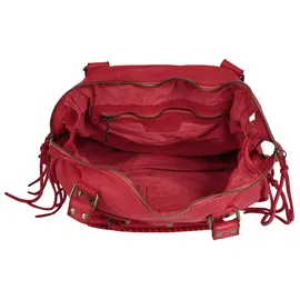 Samantha look Shopper echt Leder, Made in Italy, rot | Rot