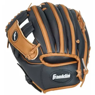 Franklin® Baseball-Handschuh, rechts (für Linkshänder), 9,5" (ca. 24 cm) - Schwarz