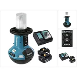 Makita DML 810 RG Akku LED Flächenlicht 18 / 36 V ( 2 x 18 V ) 5500 lm IP54 + 2x Akku 6,0 Ah + Ladegerät