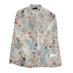 Aniston SELECTED Damen Sommer-Bluse durchsichtiges Shirt mit Allover-Print 84550010 Bunt - 42