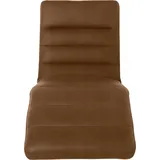 W.Schillig Relaxliege daily dreams Leder/Polyester 75 x 91 x 170 cm Braun mit Kissen