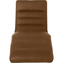 W.Schillig Relaxliege daily dreams Leder/Polyester 75 x 91 x 170 cm Braun mit Kissen