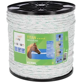 Kerbl Weidezaunseil 500 m Ø 6 mm Weiß/Grün