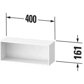 Duravit Regal 40 x 14 x 4 cm Grau