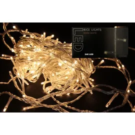 Lumineo LED-Lichterkette 240 LED 18 m transparent warmweiß