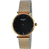 REGENT Damen Armbanduhr Analog Metallarmband silber rosegold UR2212501