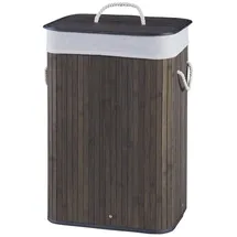 [en.casa] Wäschekorb Salla 72L Bambus Dunkelbraun [en.casa]