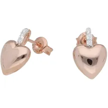 Smart Jewel Ohrstecker Herz mit Zirkonia roségold 925 2013796