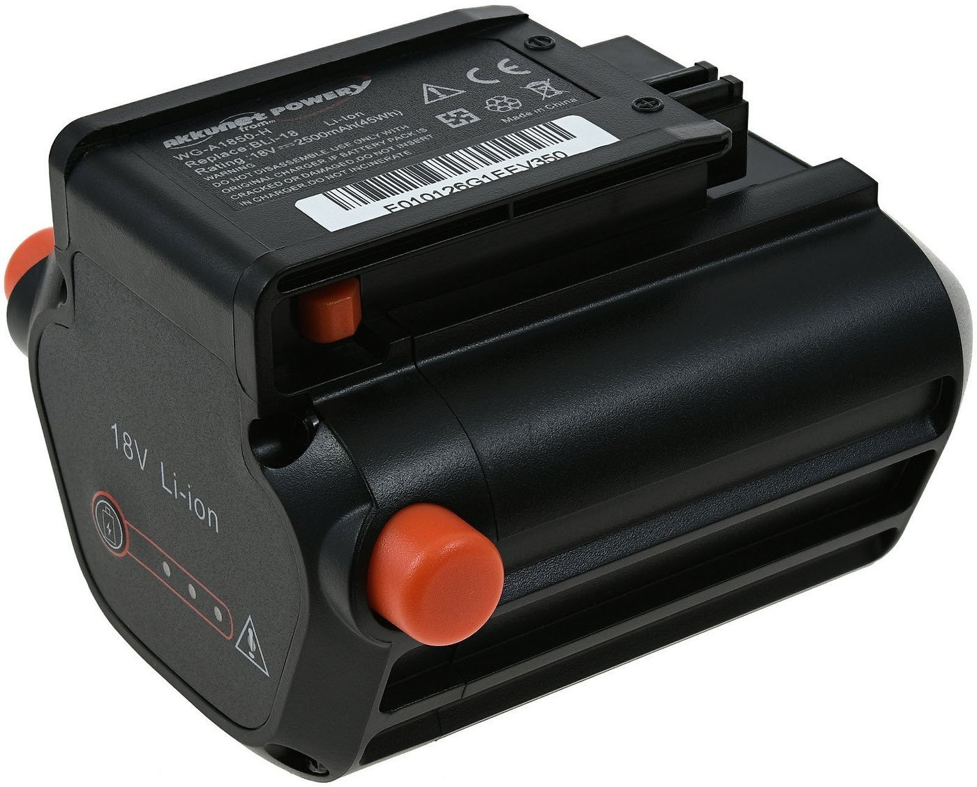 Preisvergleich Produktbild Powery Akku 2500 mAh (18 V) schwarz