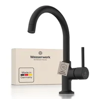 Wasserwerk WT 14 Waschtischarmatur Schwarz