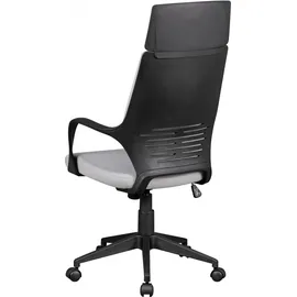 KADIMA DESIGN Ergonomischer Bürostuhl ZENTA mit atmungsaktiver Rückenlehne, Stoffelementen, Kunststoff-Armlehnen, max. 120 kg Belastung