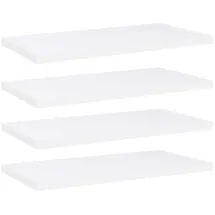 vidaXL Bücherregal 40 x 20 x 1,5 cm Weiß