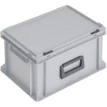 Lockweiler Kunststoffkoffer 20 l PP L400xB300xH233mm grau 1 Griff Schiebeverschluss