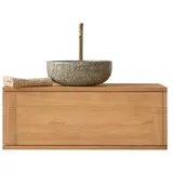 Tikamoon Waschtischunterschrank 95 x 0 x 0 cm Beige