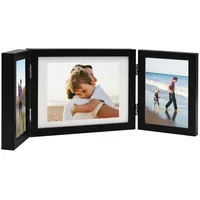VidaXL Dreifach-Bilderrahmen Collage Schwarz 22x15 cm+2x(10x15 cm)