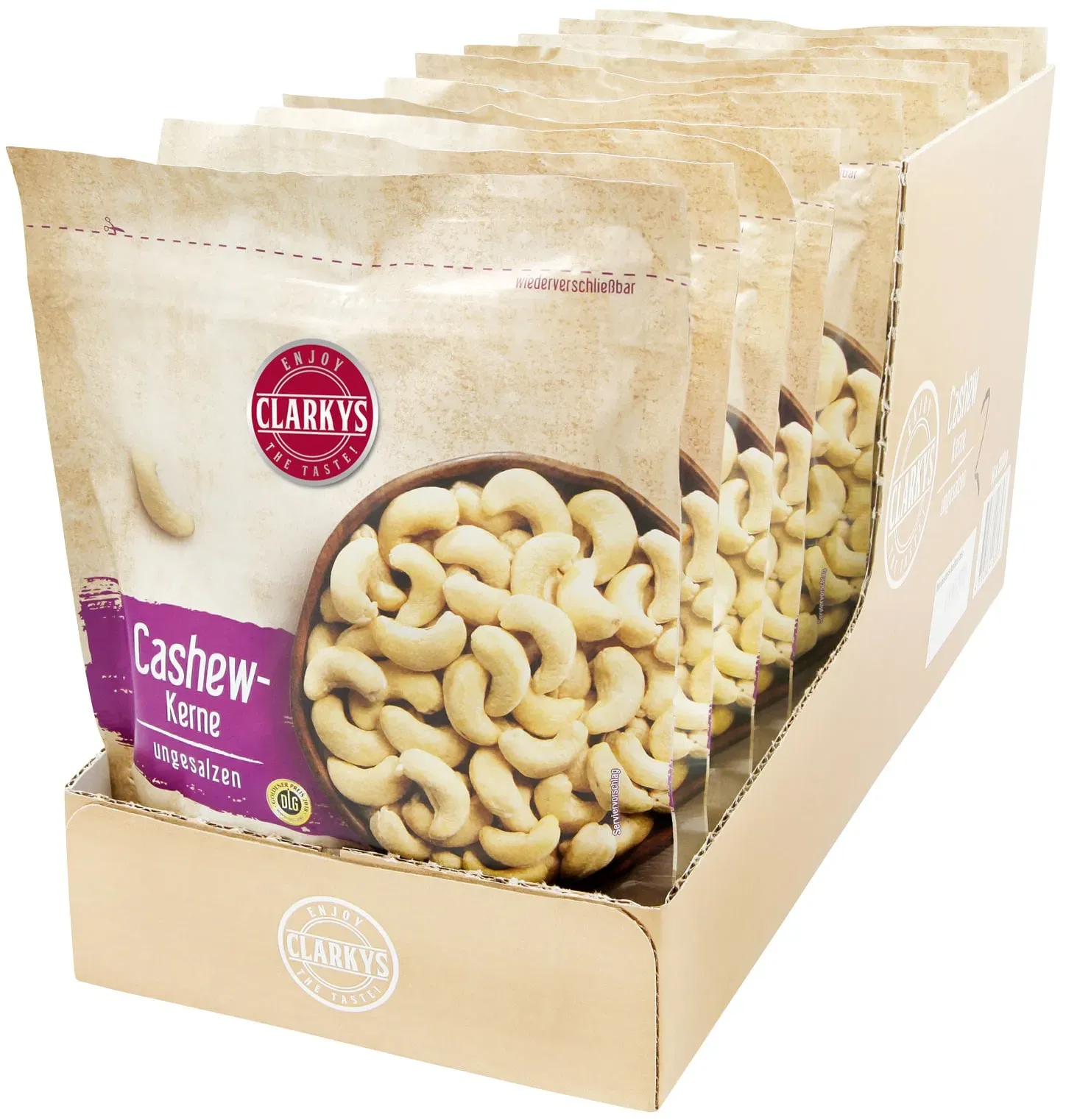 Clarkys Cashewkerne 200 g, 10er Pack