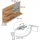 Vicco Spiegelregal, Eiche, Holzwerkstoff, Rechteckig, 120x50x13.5 cm Badezimmer, Badezimmerspiegel, Spiegelschränke