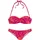 VENICE BEACH Bügel-Bandeau-Bikini Damen orange-pink bedruckt Gr.38 Cup D