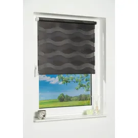 K-HOME Klemmfix Doppelrollo Welle 50 x 150 cm anthrazit