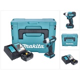 Makita Makita, Bohrmaschine + Akkuschrauber, DTD 157 RG1J Akku Schlagschrauber 18 V 140 Nm 1/4" Brushless + 1x Akku 6,0 Ah + Ladegerät + (Akkubetrieb)