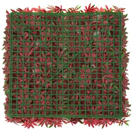 Mendler Wandfliese Sichtschutz Windschutz Verkleidung 50 x 50 cm rot 4 St.
