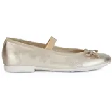 GEOX Mädchen Jr Plie' D Ballet Flat, Platinum, 30 EU - 30 EU