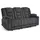 MCombo M MCombo 3 Sitzer Sofa mit Schlaffunktion, 3er Relaxsofa mit Taste 150° Verstellbar, Kinosessel mit Liegefunktion, 7009 (Grau) - Grau