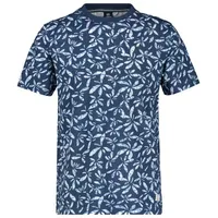 LERROS T-Shirt »LERROS T-Shirt für Herren mit floralem Druck« Lerros STORM BLUE